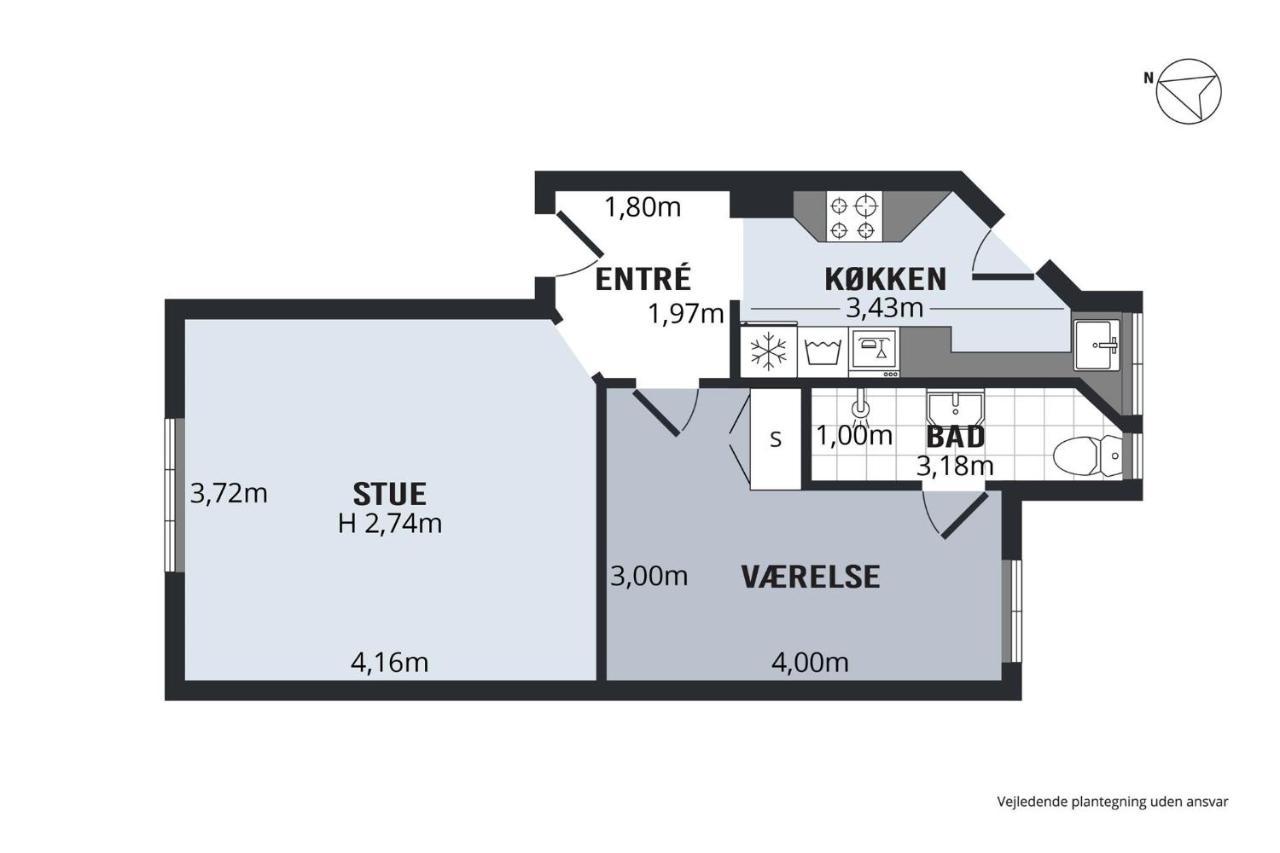 Perfectly Located Cozy Apartment コペンハーゲン エクステリア 写真